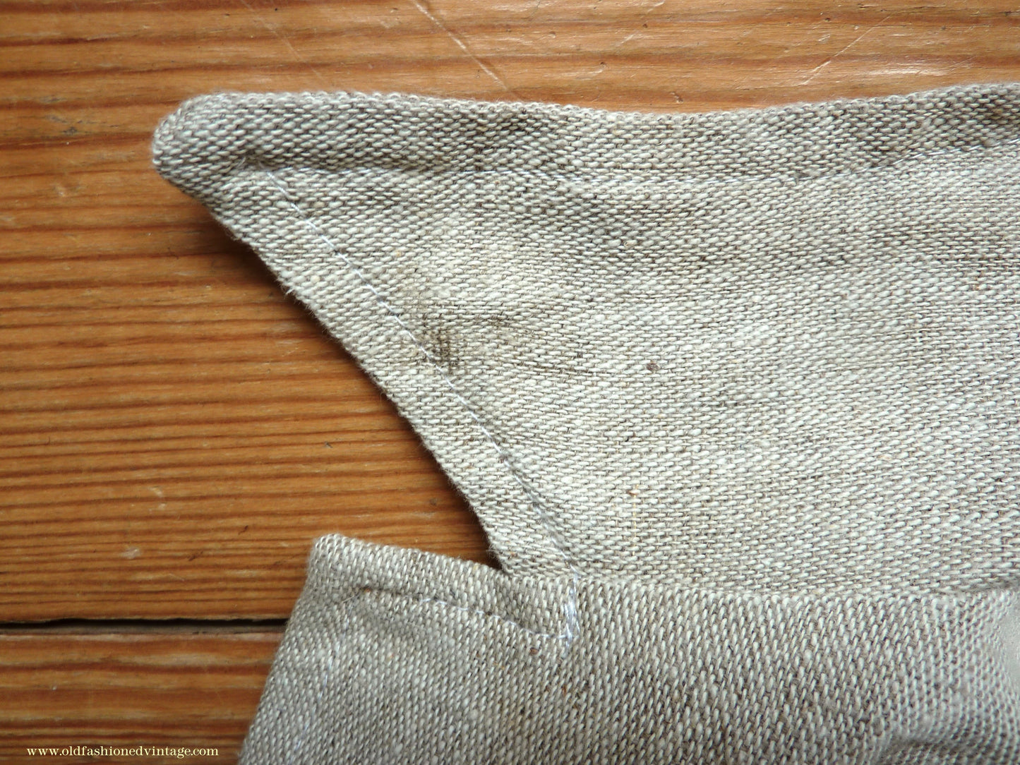 Vintage Mens 1960s 1970s Safari Jacket Belted Patch Pockets Military Style Oatmeal Flax Linen 40"