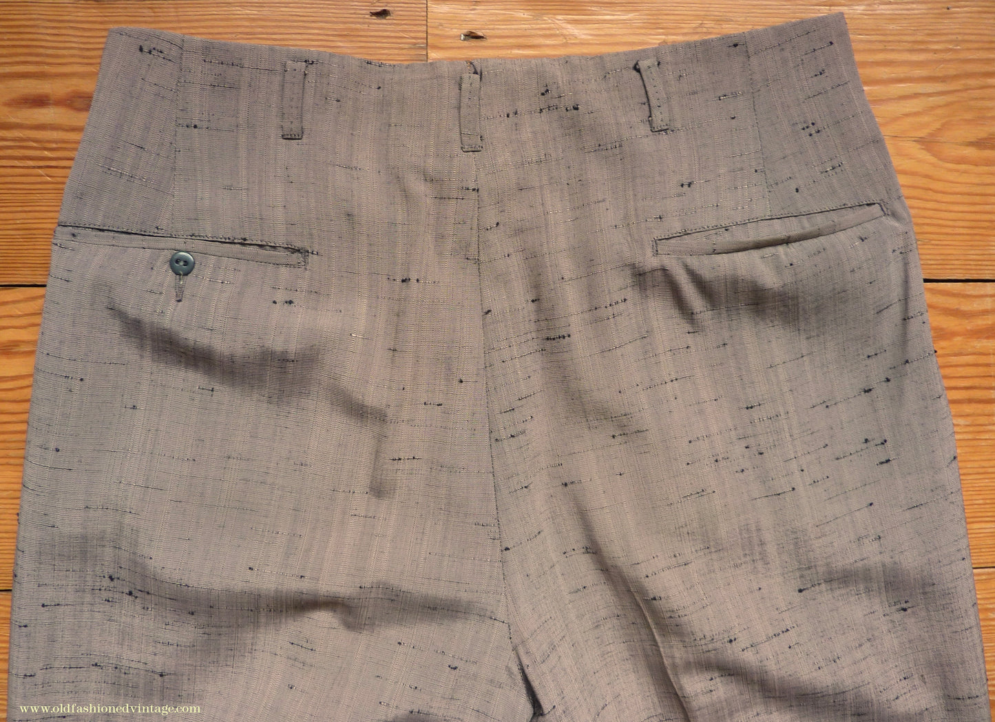 Vintage Mens 1950s American Suit Flecked Slub Shot Silk Effect Rayon Pinky Taupe Grey Black 40"