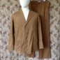 Vintage Mens 1950s British 'Harpoon' Workwear Suit Engineer Jacket & Trousers Brown Cotton Drill 38"