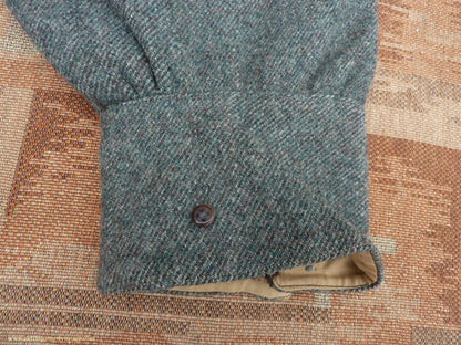 Vintage Mens 1940s Bespoke Tweed Knicker Breeches Plus Fours +4s Grey Green Wool Trousers Breeks Pants 31"