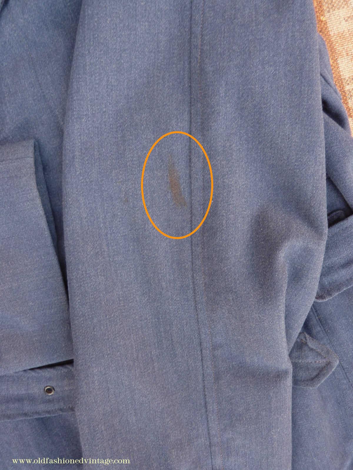 Vintage Mens 1960s Single Breasted Belted Raglan Raincoat Air Force Blue Trench Coat Mac M L