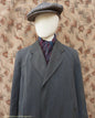 Vintage Mens 1930s 1940s Burberrys Single Breasted Raglan Raincoat Mac Coat Grey Salt & Pepper M 40"